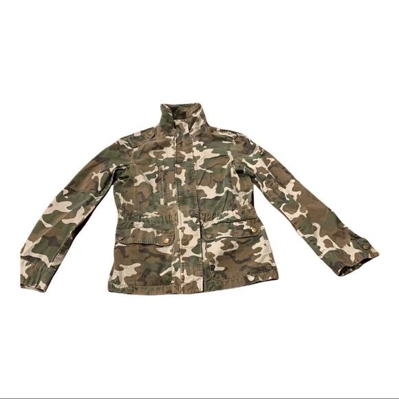 LOVE TREE Women’s Camo Jacket Printed Zip Front Small - Picture 1 of 9